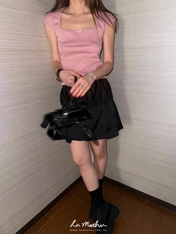 方領小蝴蝶結上衣